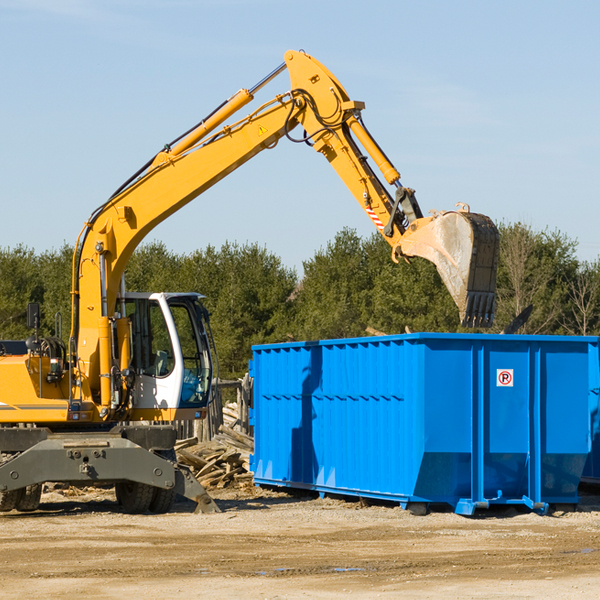 how does a residential dumpster rental service work in Crossroads